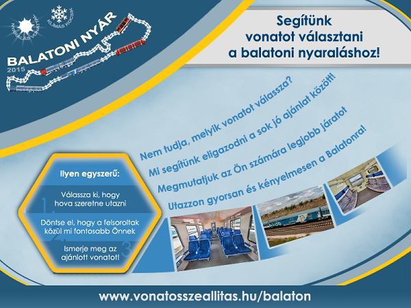 Balatoni nyár 2015 :: Vonatválasztást segítő alkalmazás